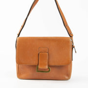 Authentic pre-loved Delvaux Camel Leather Poirier Shoulder Bag on Labellov.com