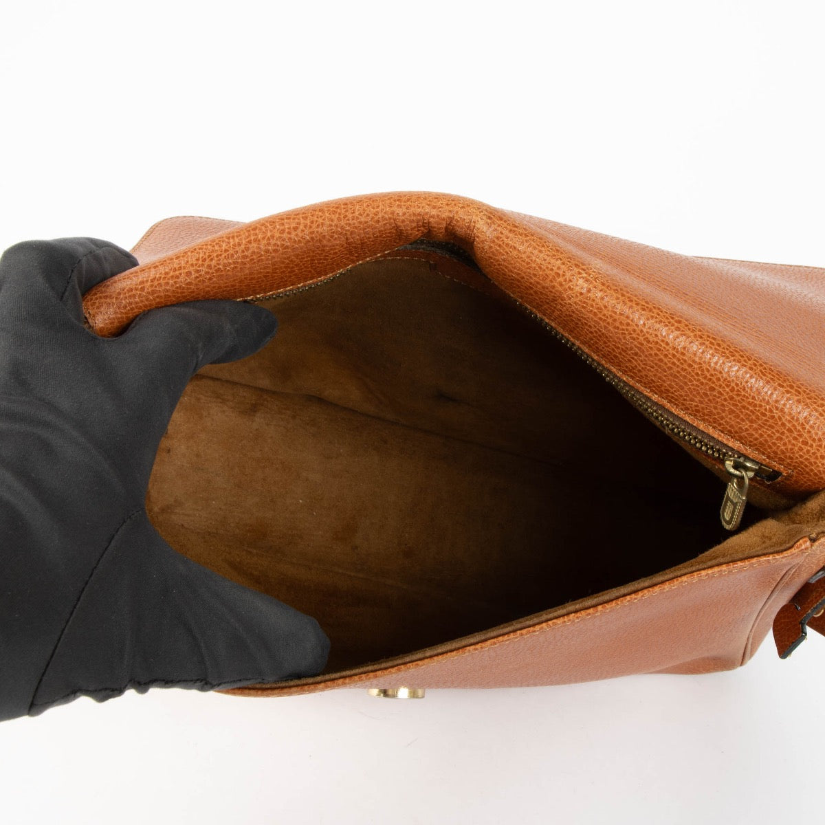 Authentic pre-loved Delvaux Camel Leather Poirier Shoulder Bag on Labellov.com