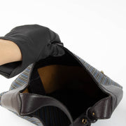 Authentic pre-loved Delvaux Purple Toile de Cuir Treille Shoulder Bag on Labellov.com
