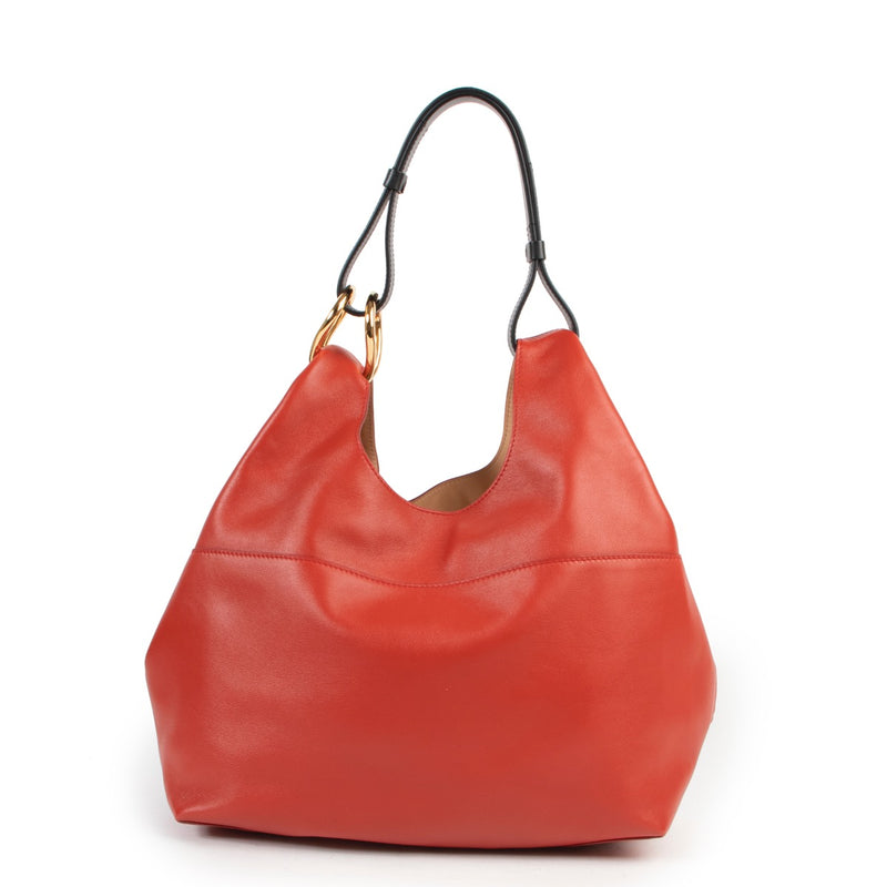 Delvaux Givry WithMe PMCalf Souple Scarlet Red Shoulder bag by Labellov Vintage luxury designer site
