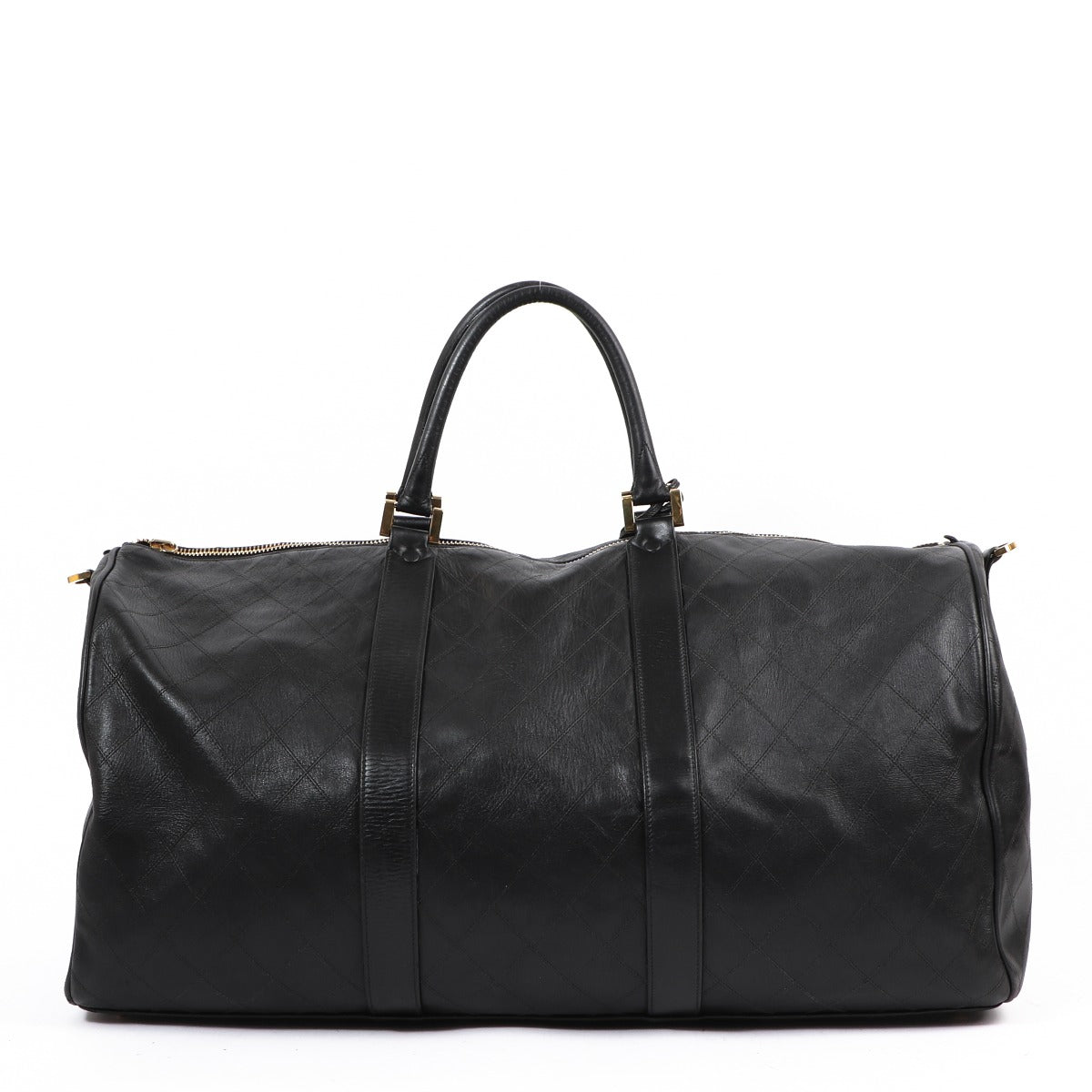 Chanel Vintage Quilted Calfskin Grote Reistas