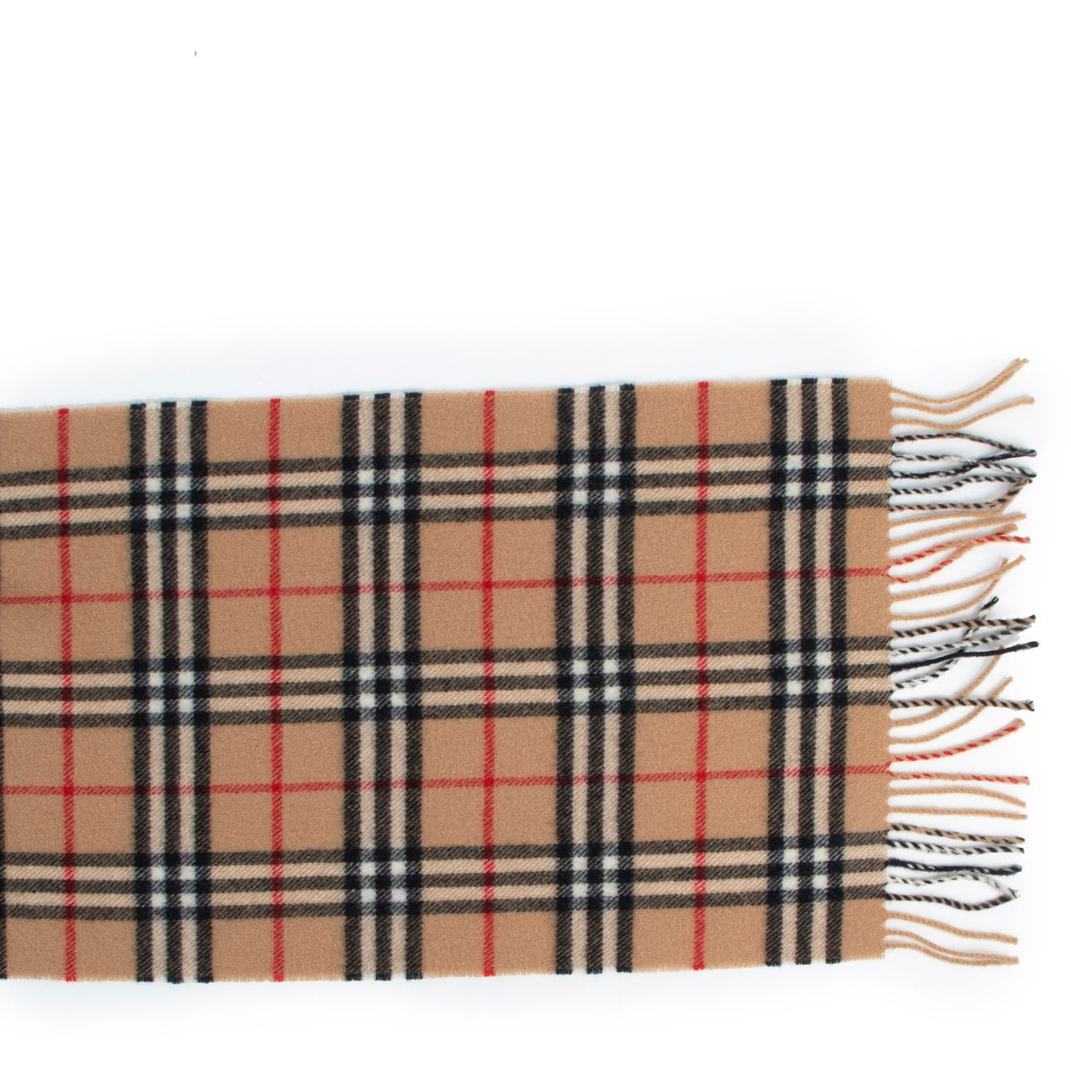 Buy an authentic second hand Burberry check lambswool scarf at Labellov