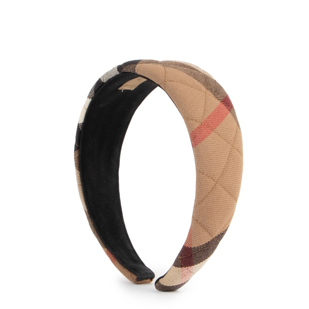 Buy an authentic second hand Burberry check canvas headband at Labellov