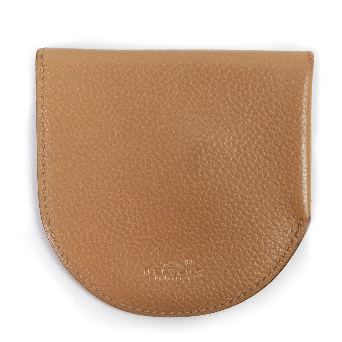 Delvaux Beige Coin Wallet