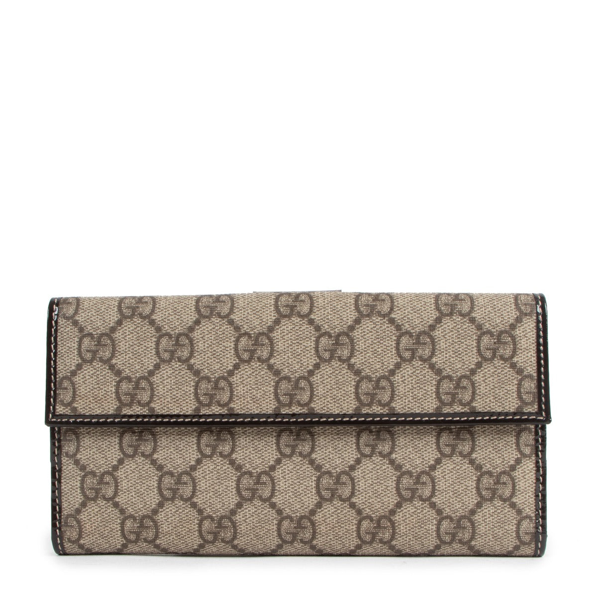Gucci Dark Brown GG Supreme Canvas Wallet