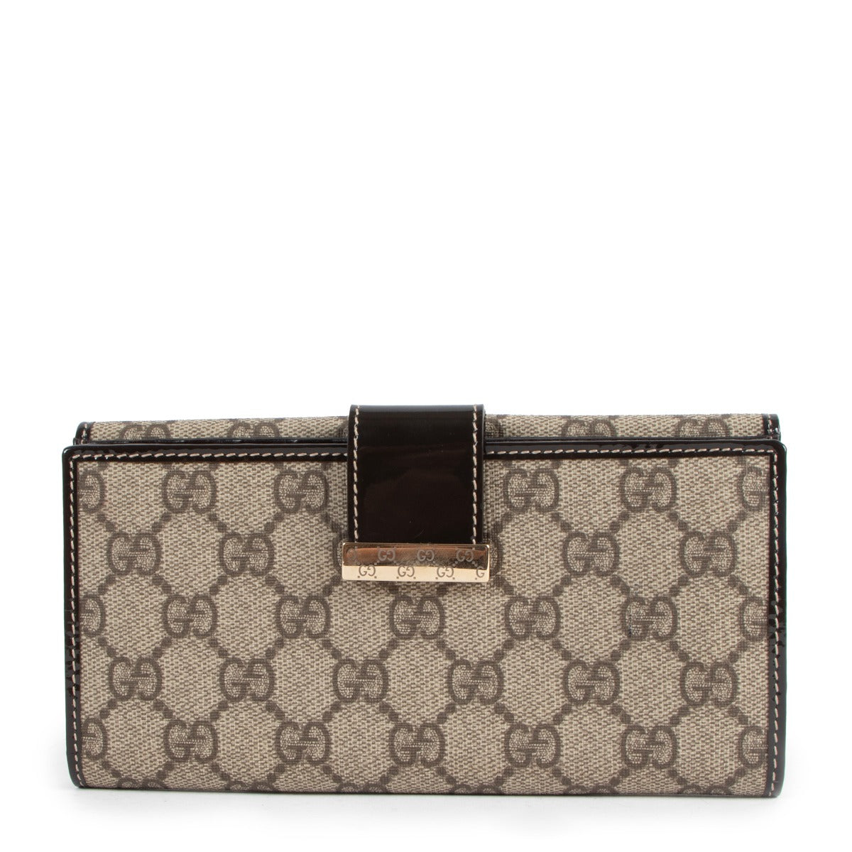 Gucci Dark Brown GG Supreme Canvas Wallet