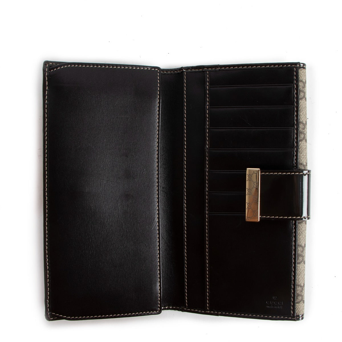 Gucci Dark Brown GG Supreme Canvas Wallet