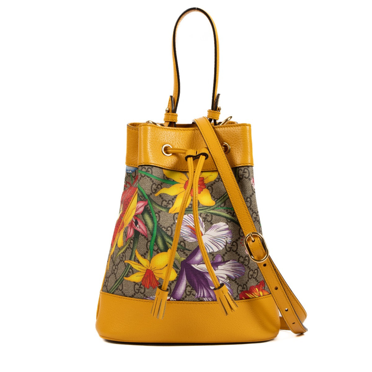 Shop 100% authentic second-hand Gucci Ophidia GG Flora Bucket Bag on Labellov.com