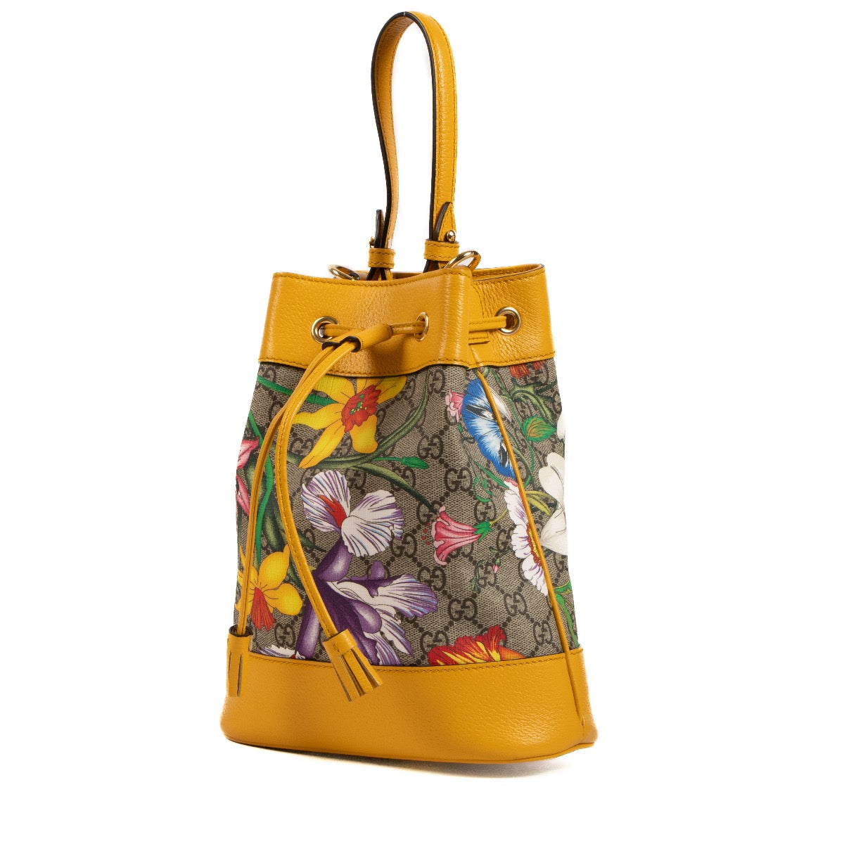 Shop 100% authentic second-hand Gucci Ophidia GG Flora Bucket Bag on Labellov.com