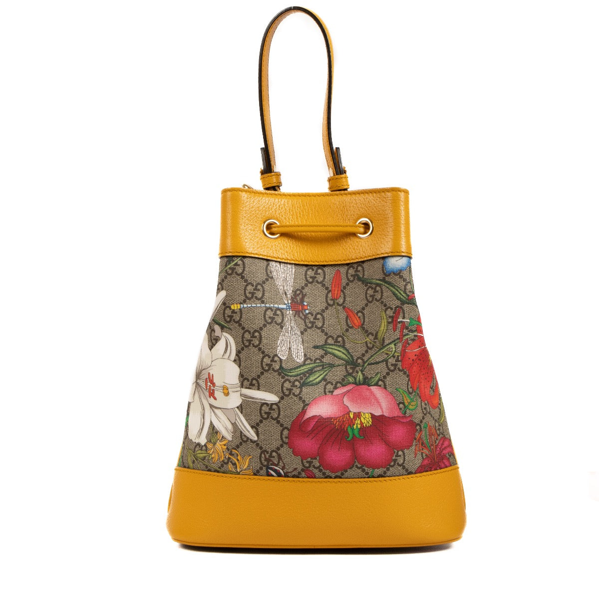Shop 100% authentic second-hand Gucci Ophidia GG Flora Bucket Bag on Labellov.com