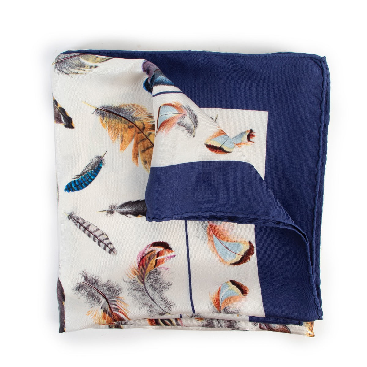 Buy an authentic second hand Hermès Plumes Carré Silk Scarf at Labellov.