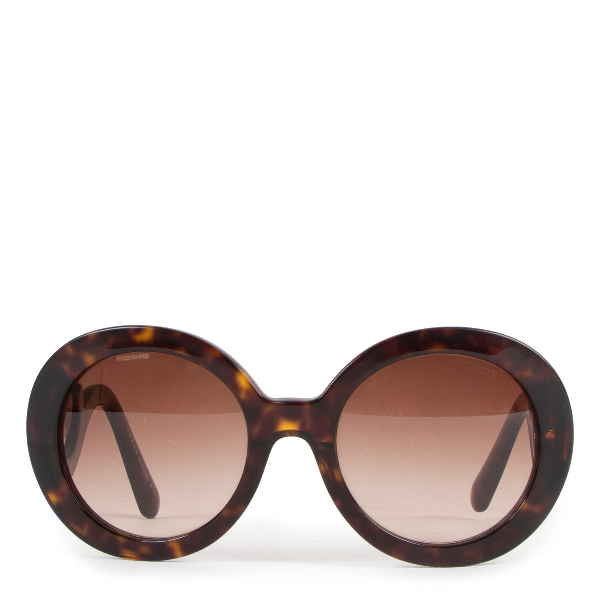 Prada Tortoise Minimal Baroque Sunglasses