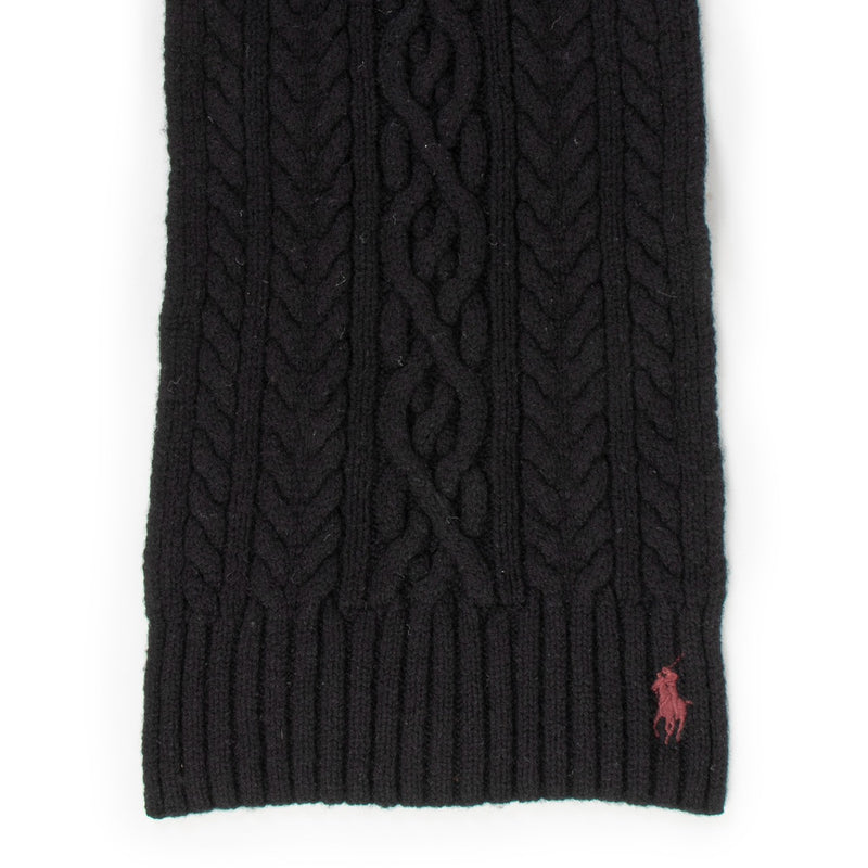 Ralph Lauren Black Scarf This gorgeous knitted piece is 100% authentic