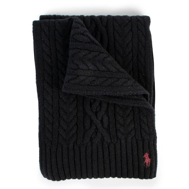 Ralph Lauren Black Scarf This gorgeous knitted piece is 100% authentic