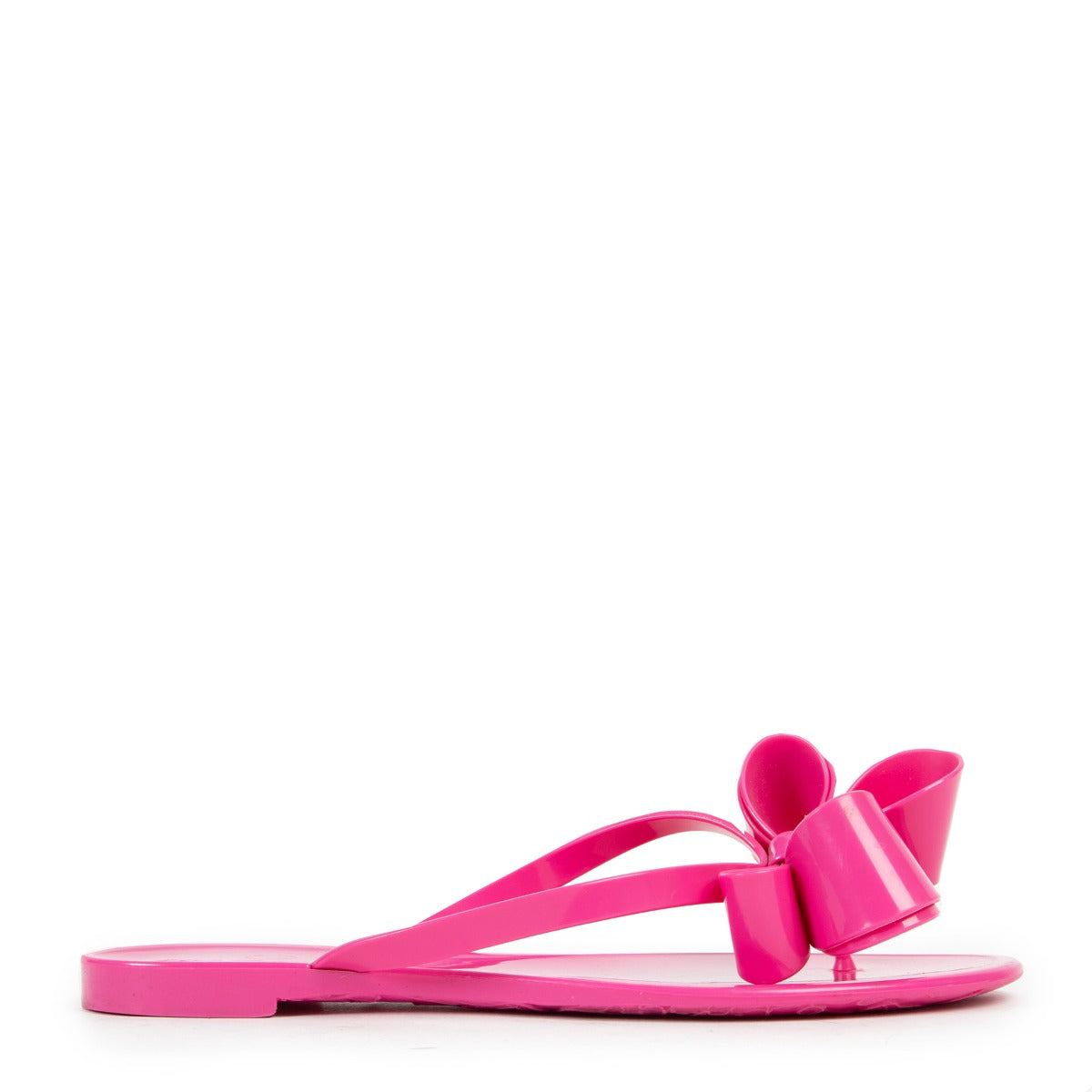 Valentino Pink Jelly Bow Sandals - Size 37