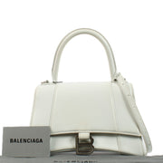 Balenciaga White Hourglass Small Bag