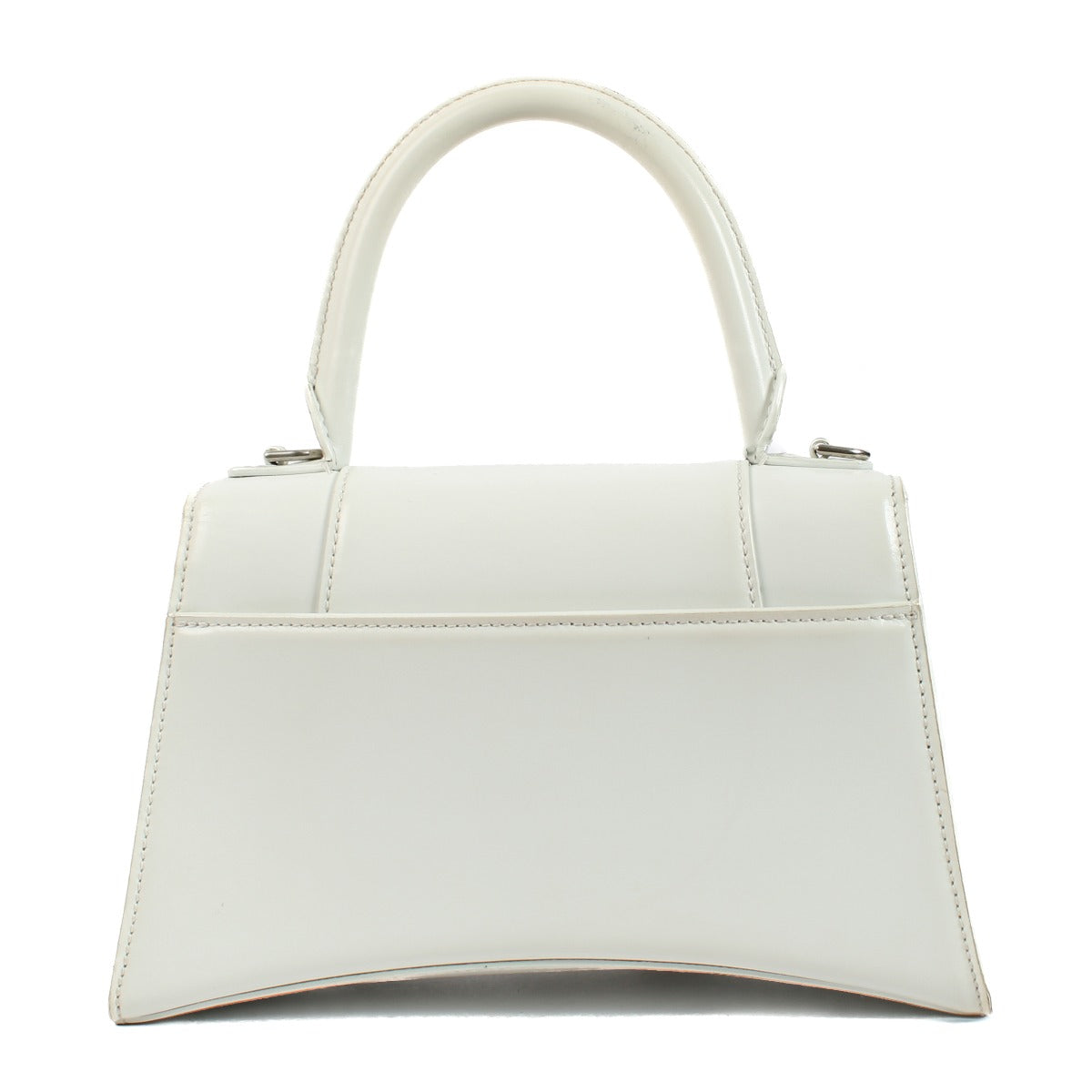 Balenciaga White Hourglass Small Top Handle Bag