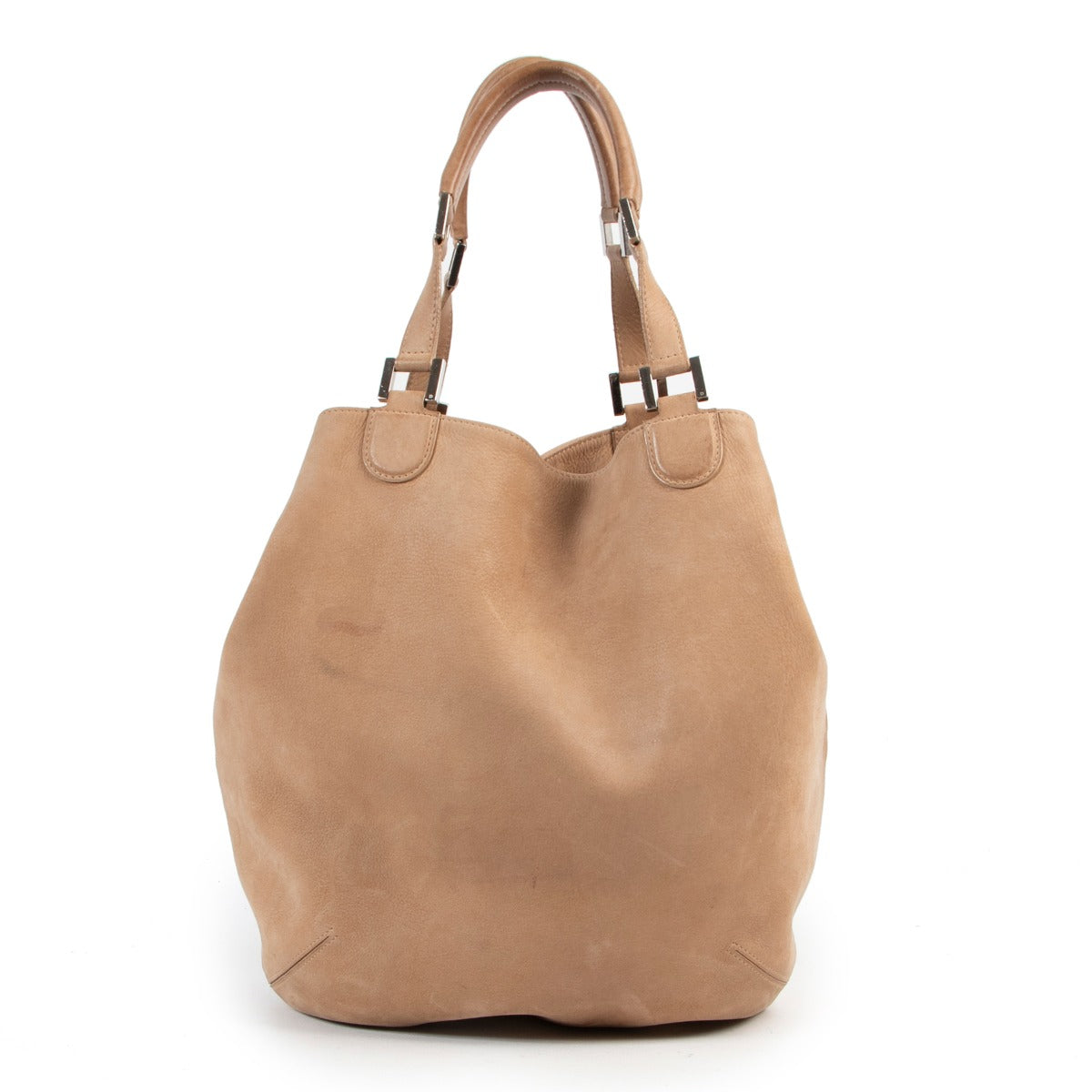 Delvaux Beige Nubuck Le Louise Shoulder bag