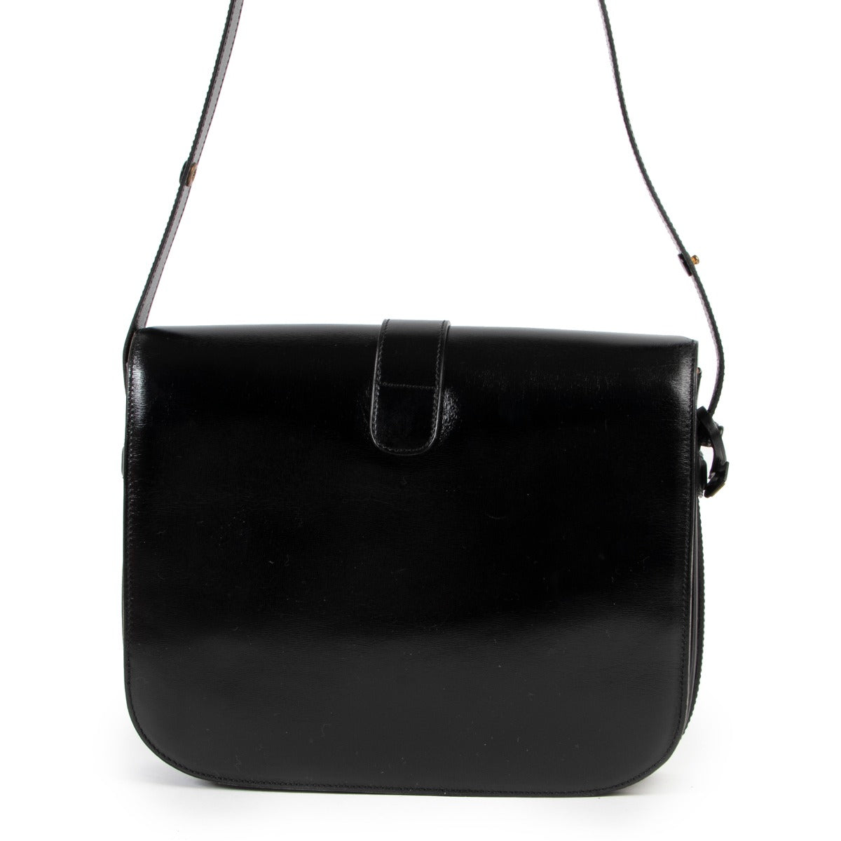 Delvaux Black Leather Crossbody Bag