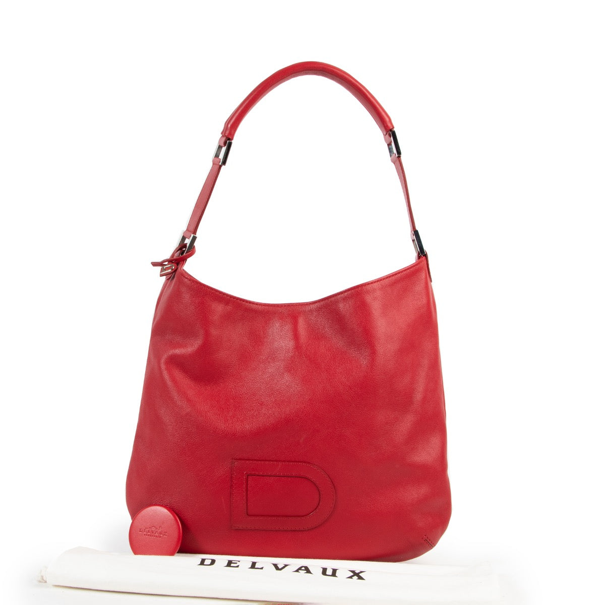 Delvaux Rode Le Louise Schoudertas