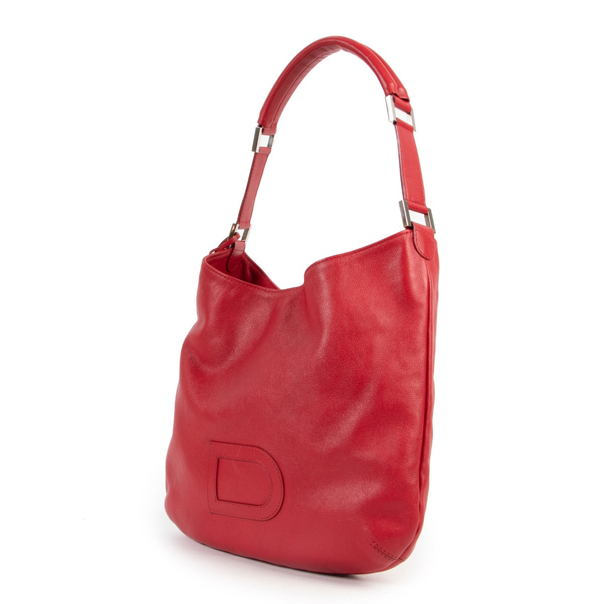 acheter en ligne seconde main Delvaux Red Le Louise Shoulder Bag
