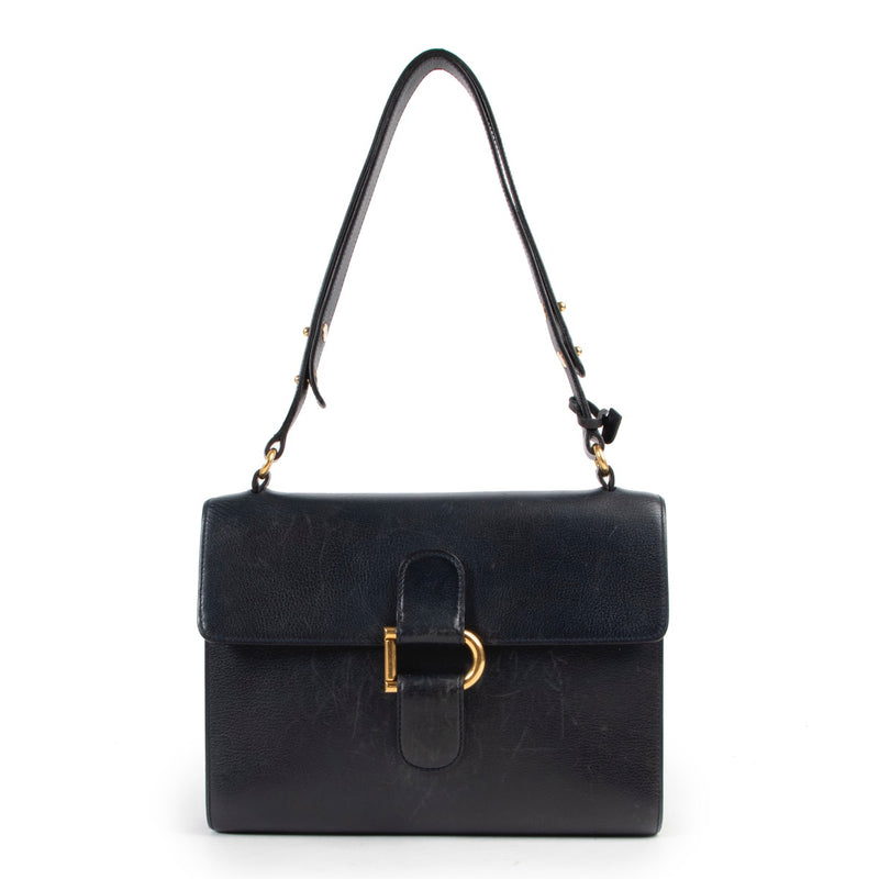 Delvaux Blue Shoulder Bag