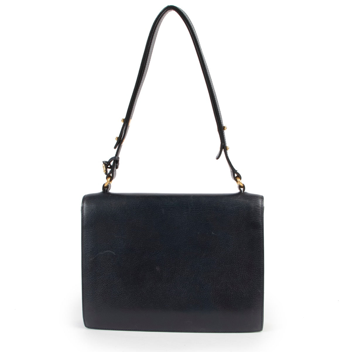 Sac porté épaule bleu Delvaux