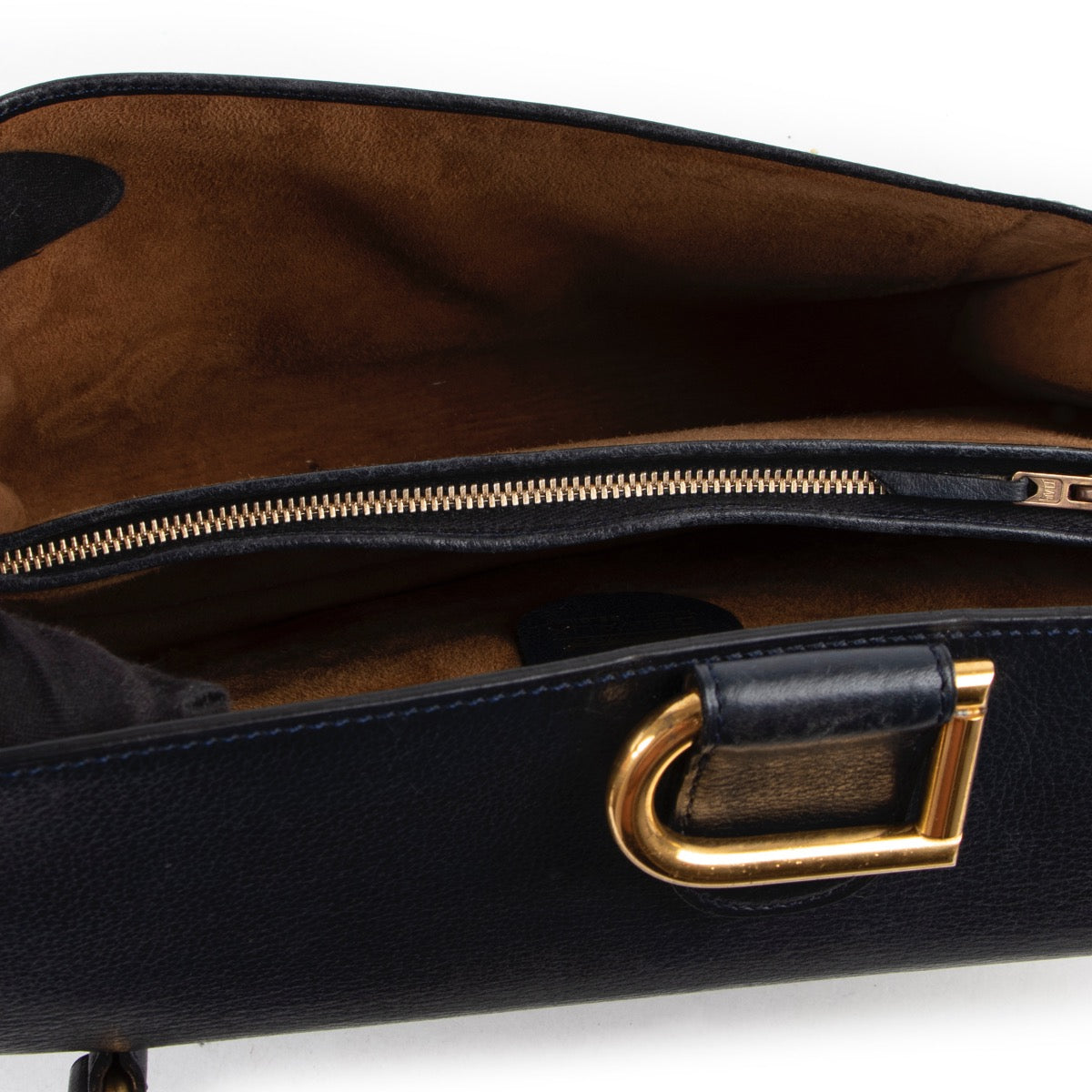 Sac porté épaule bleu Delvaux