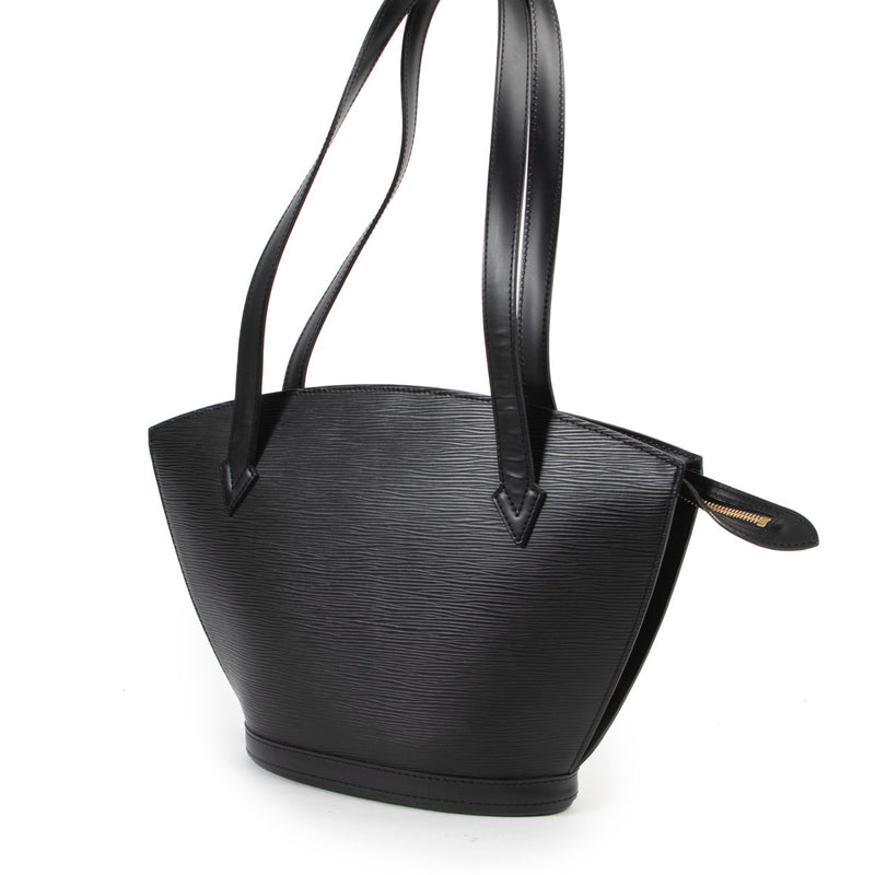 Buy and sell your secondhand designer items for a reasonable price, online or in store at Labellov. This Louis Vuitton Black Epi Saint Jacques is available for a fair price.