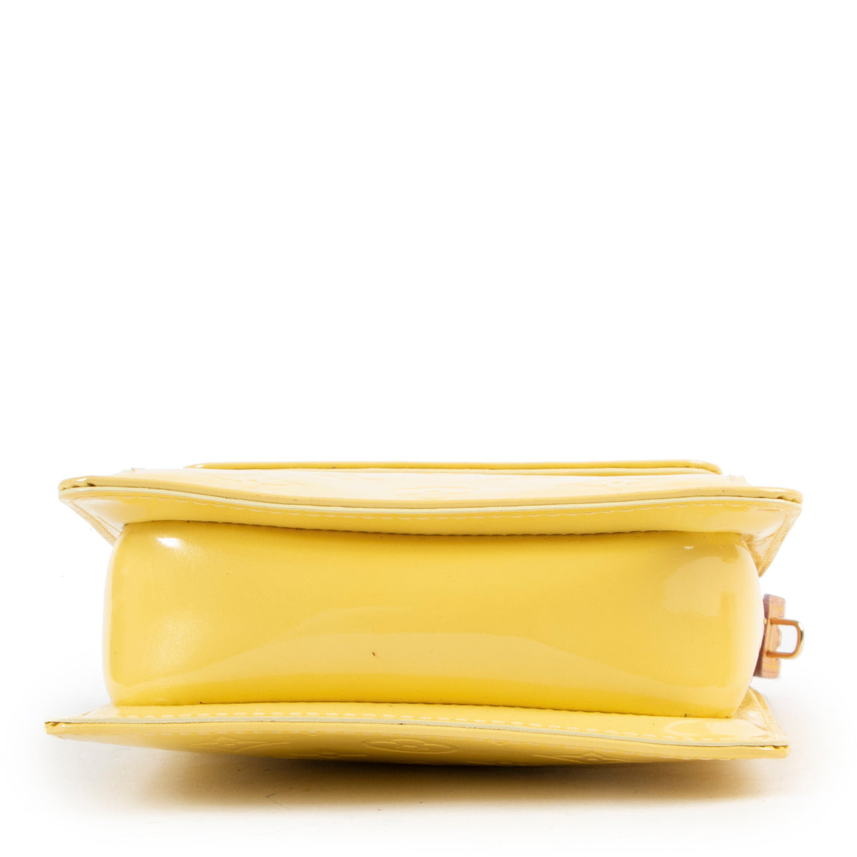 Louis Vuitton Mott Vernis Yellow Clutch Bag