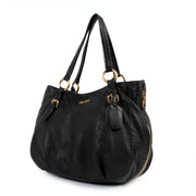 Prada Vitello Daino Black Nero Shoulder Bag