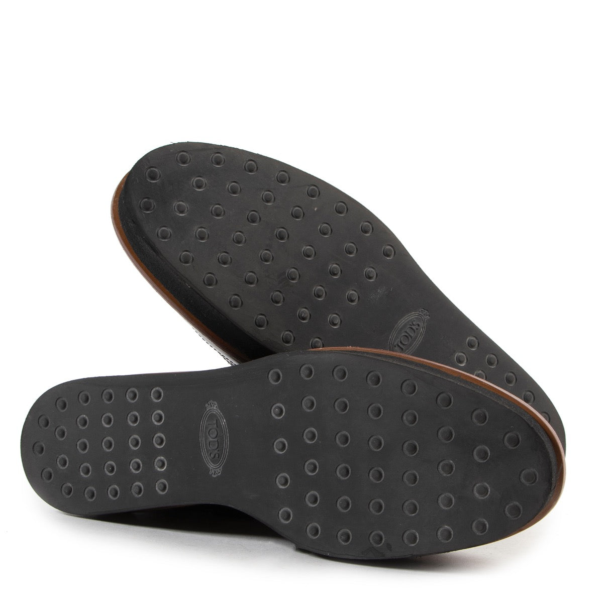 koop veilig online tegen de beste prijs Tods Black Leather Flats Size - 38/5