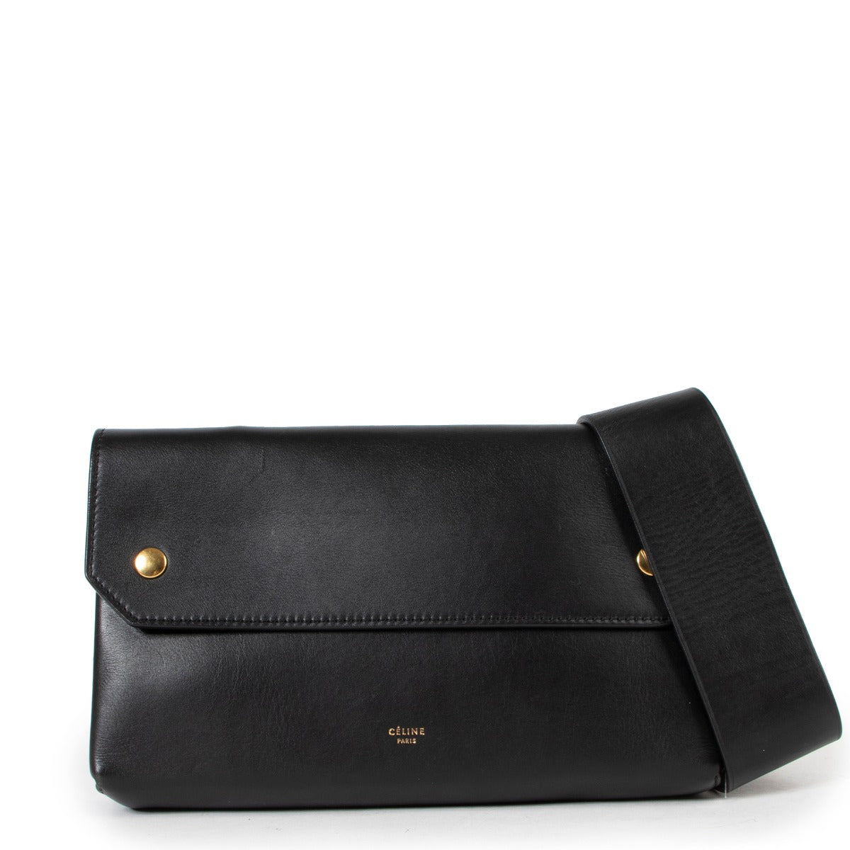 Céline Black Clutch On Chain