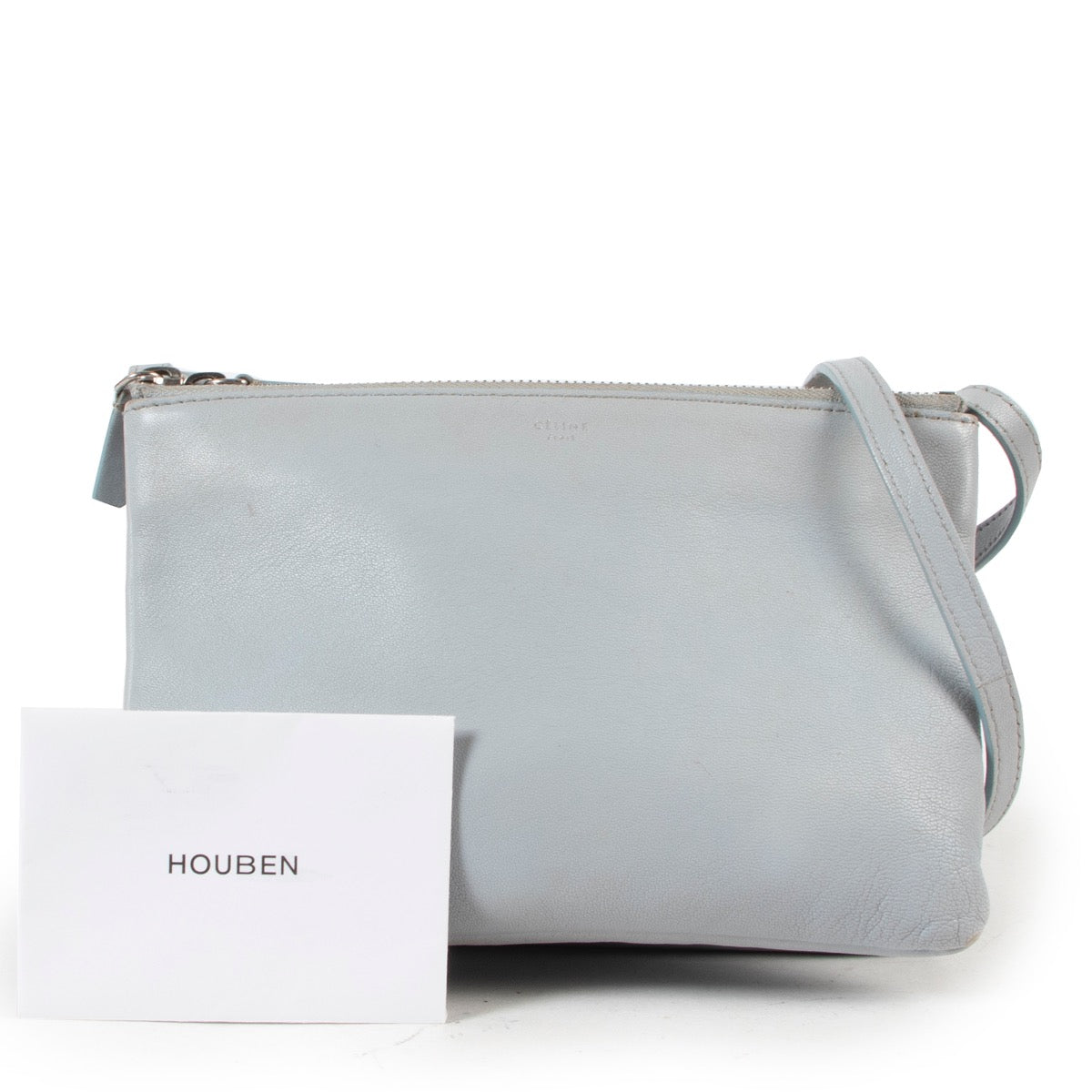 shop safe online Celine Baby Blue Trio Crossbody