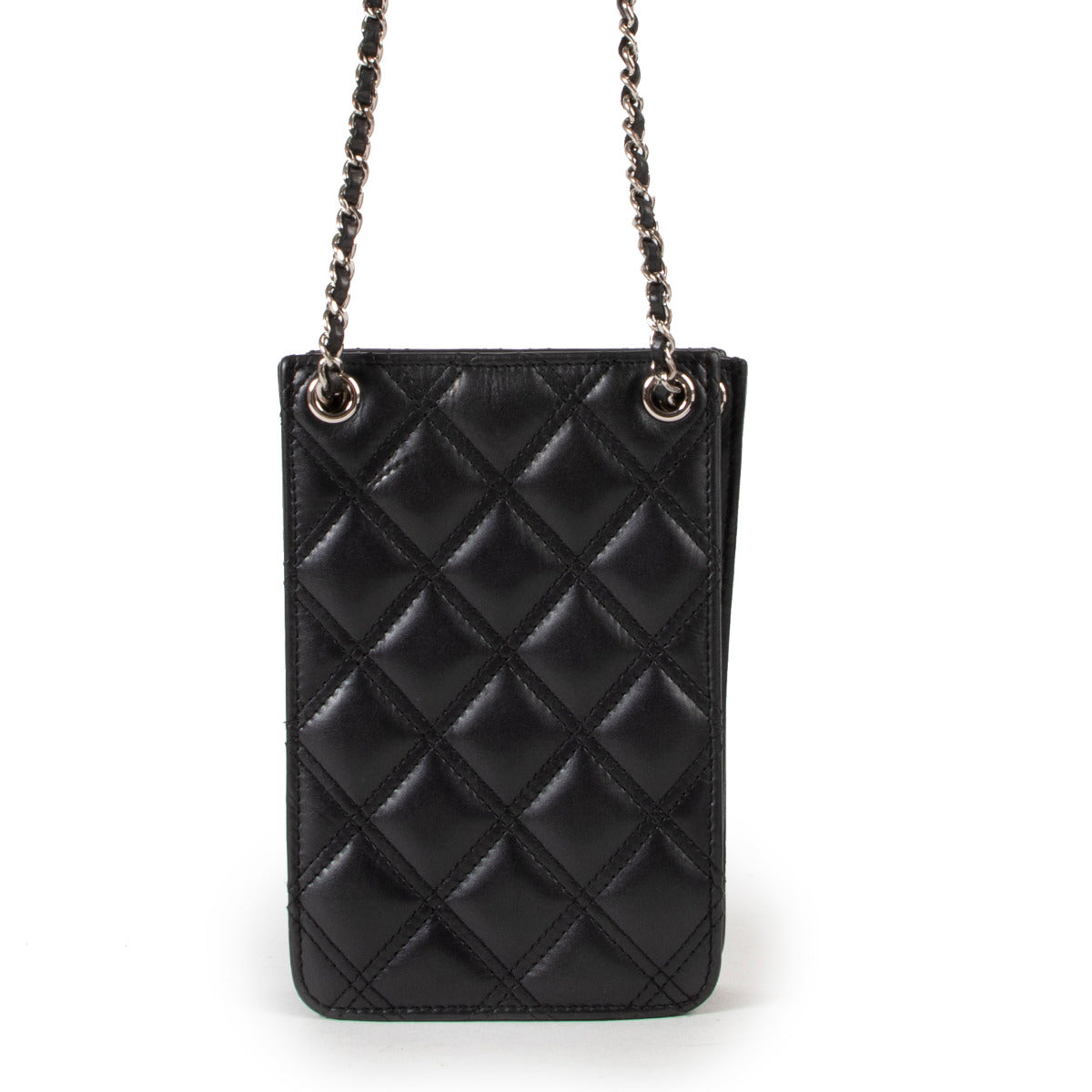 Chanel Black Quilted Crossbody Phone Case