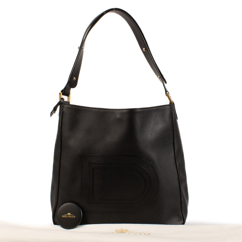 Delvaux Black Louise Hobo Shoulder Bag for the best price at Labellov secondhand luxury in Antwerp and Knokke. We buy and sell your preloved designer bags.