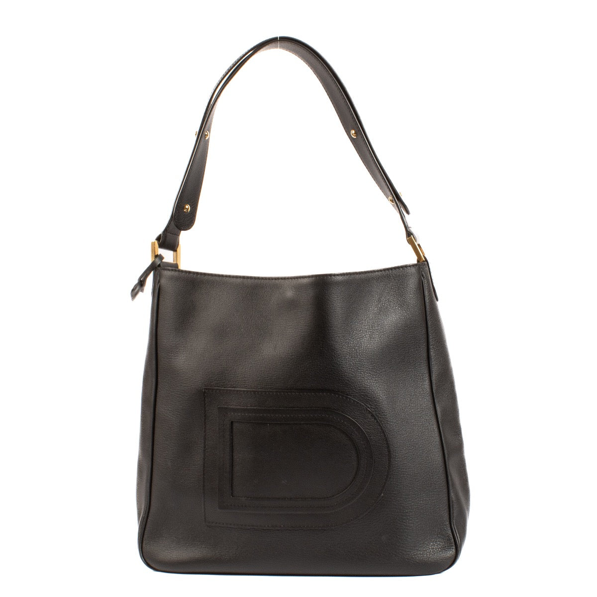 Delvaux Black Louise Hobo Shoulder Bag for the best price at Labellov secondhand luxury in Antwerp and Knokke. We buy and sell your preloved designer bags.