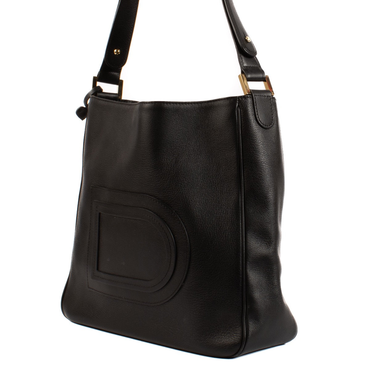 Delvaux Black Louise Hobo Shoulder Bag for the best price at Labellov secondhand luxury in Antwerp and Knokke. We buy and sell your preloved designer bags.