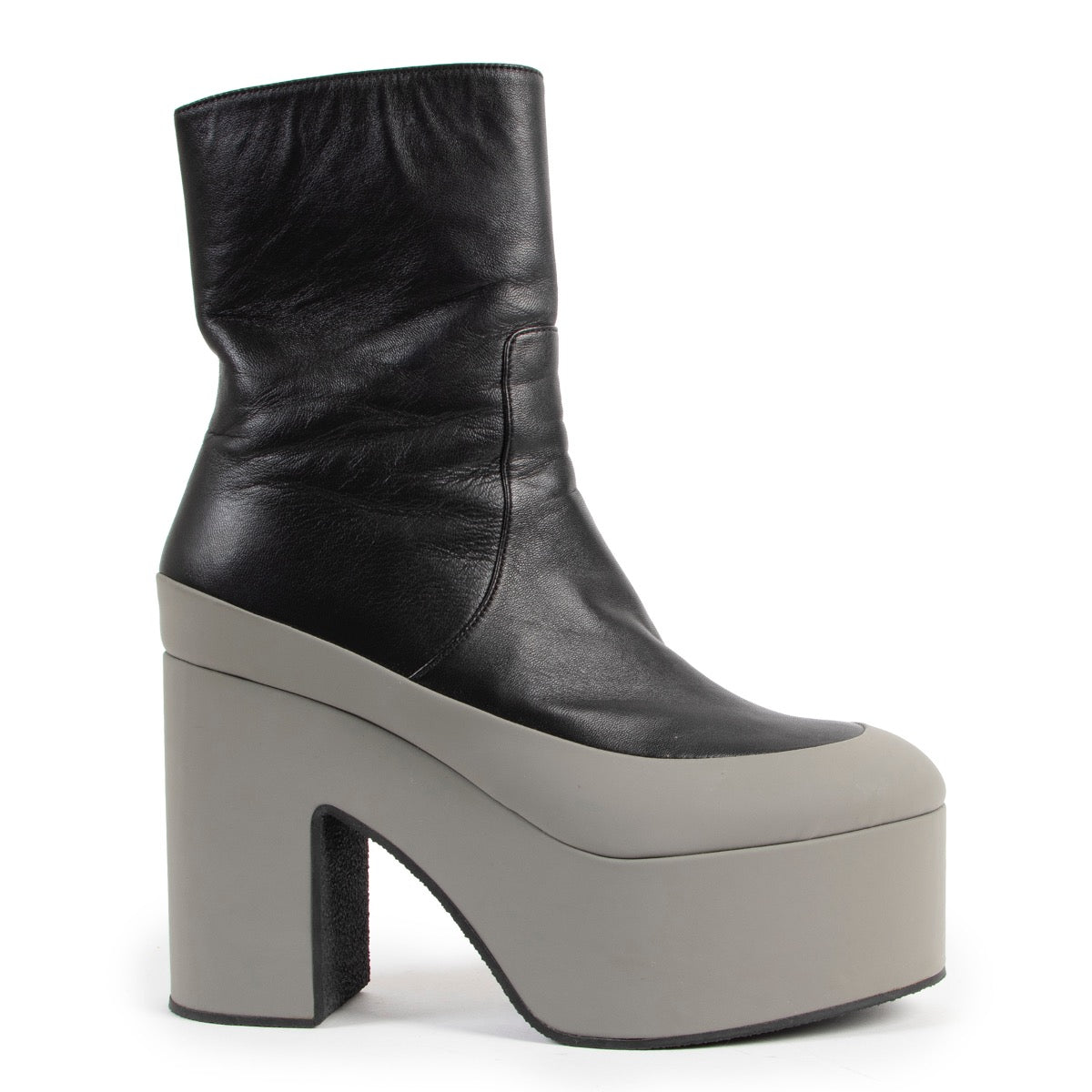 Dries Van Noten Black Platform Ankle Boots - Size 39