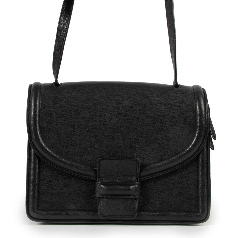 Dries Van Noten bag black leather designer