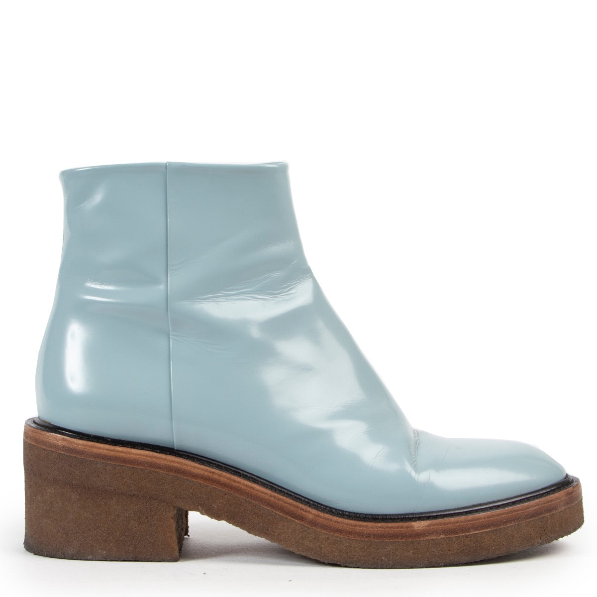 Shop safe online 100% authentic Dries Van Noten boots, Blue preloved Dries Van Noten boots, Dries Van Noten boots in good preloved condition