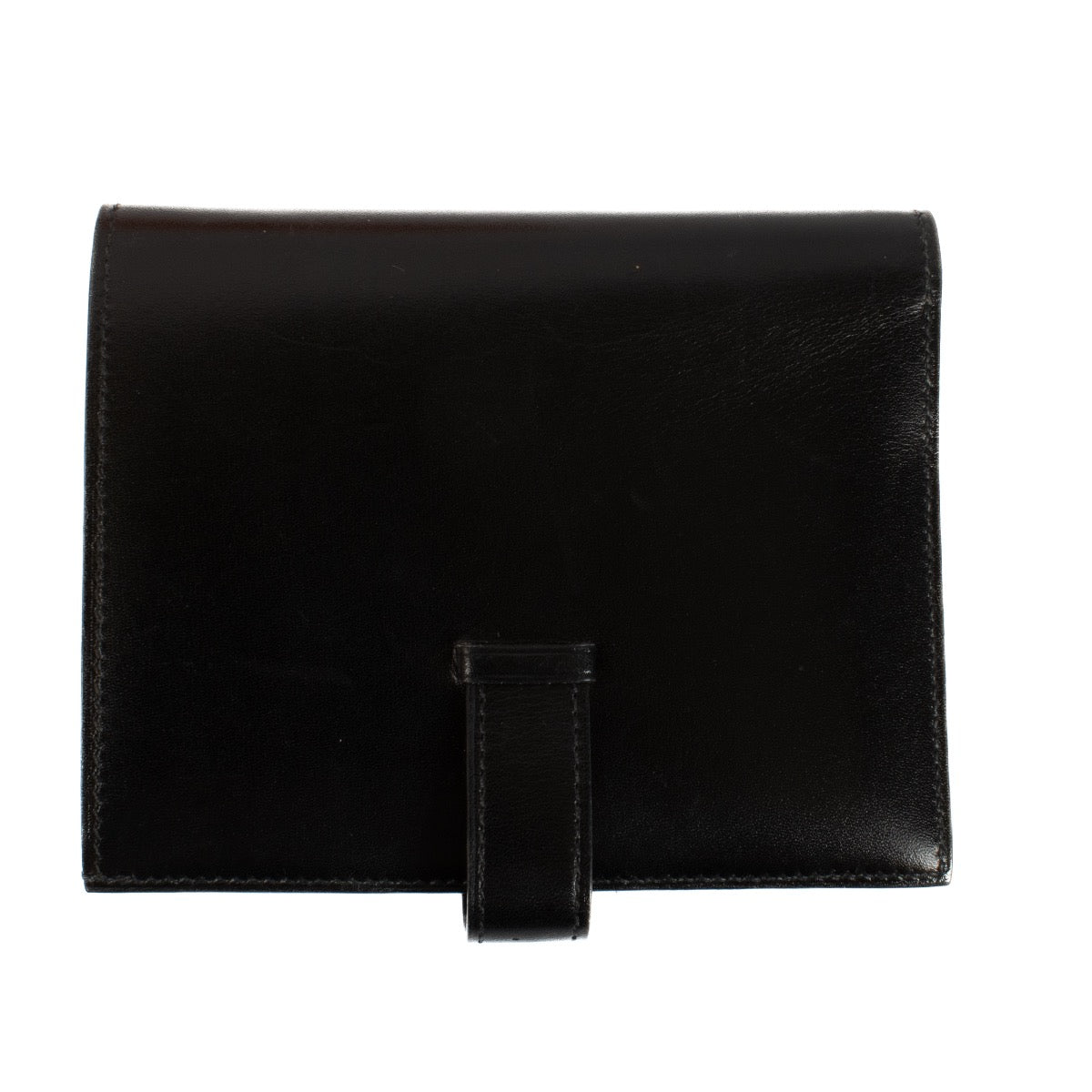 Buy authentic second hand Hermès Black Epsom Bearn Compact Wallet at Labellov.com