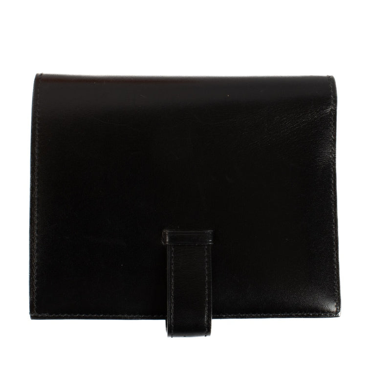 Buy authentic second hand Hermès Black Epsom Bearn Compact Wallet at Labellov.com