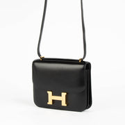 Shop this 100% authentic Hermès Constance Mini Black Box GHW Bag at Labellov.com