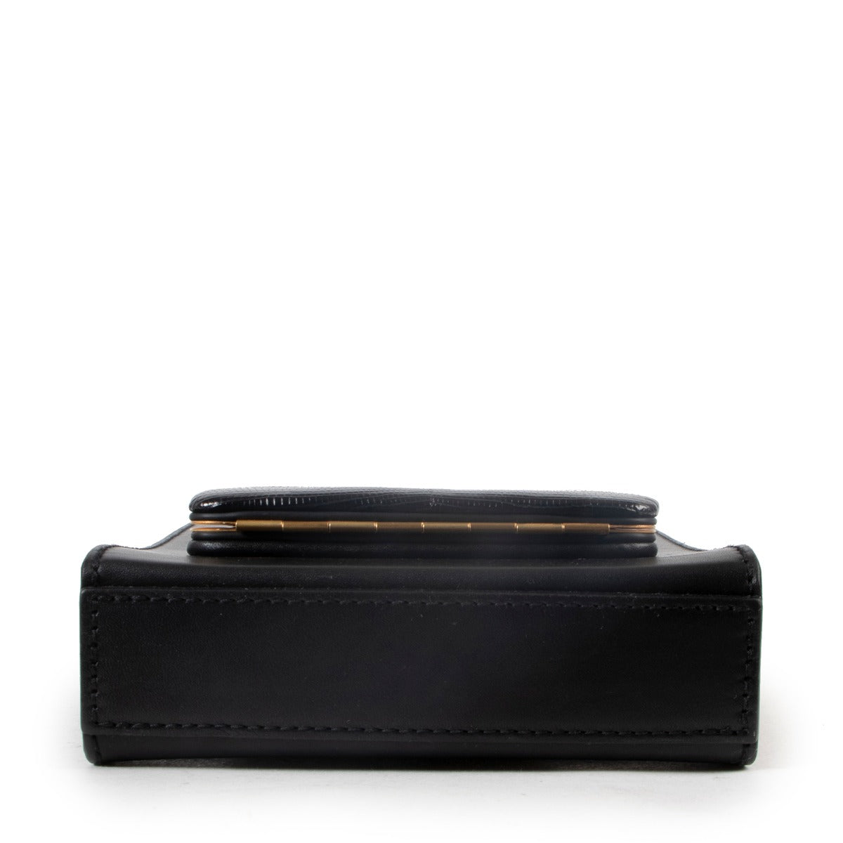 Lutz Morris Black Lizard Parker Grained-Leather Crossbody Bag at Labellov