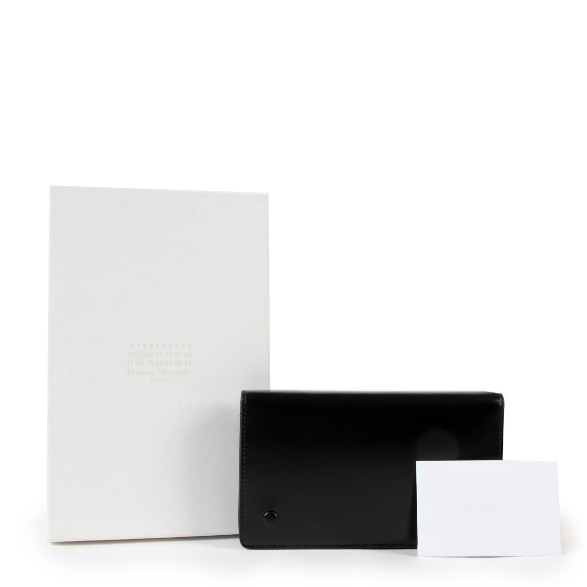 Very pretty elegant black leather wallet