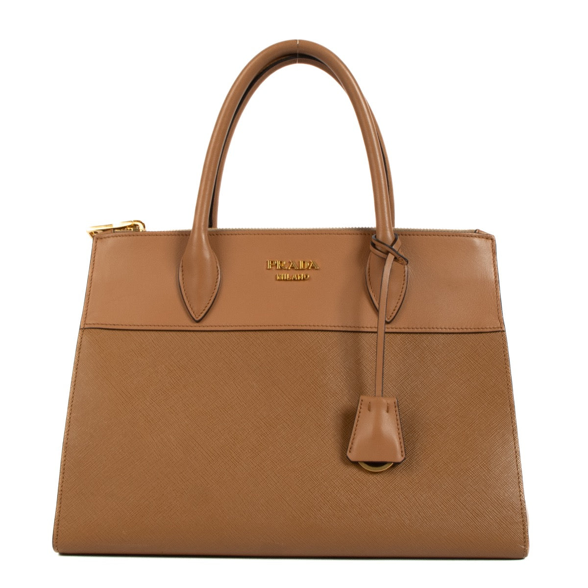 Shop 100% authentic second-hand Prada Caramel Saffiano/City Calf Paradigme Tote Bag on Labellov.com