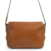 Original Delvaux Cognac Leather Crossbody in good condition on Labellov Luxury vintage site for 2nd hand designer bags