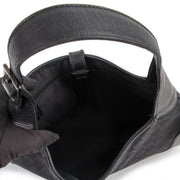 Original Gucci Black Monogram Shoulder bag in good condition on Labellov Luxury Antwerp