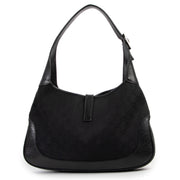 Original Gucci Black Monogram Shoulder bag in good condition on Labellov Luxury Antwerp